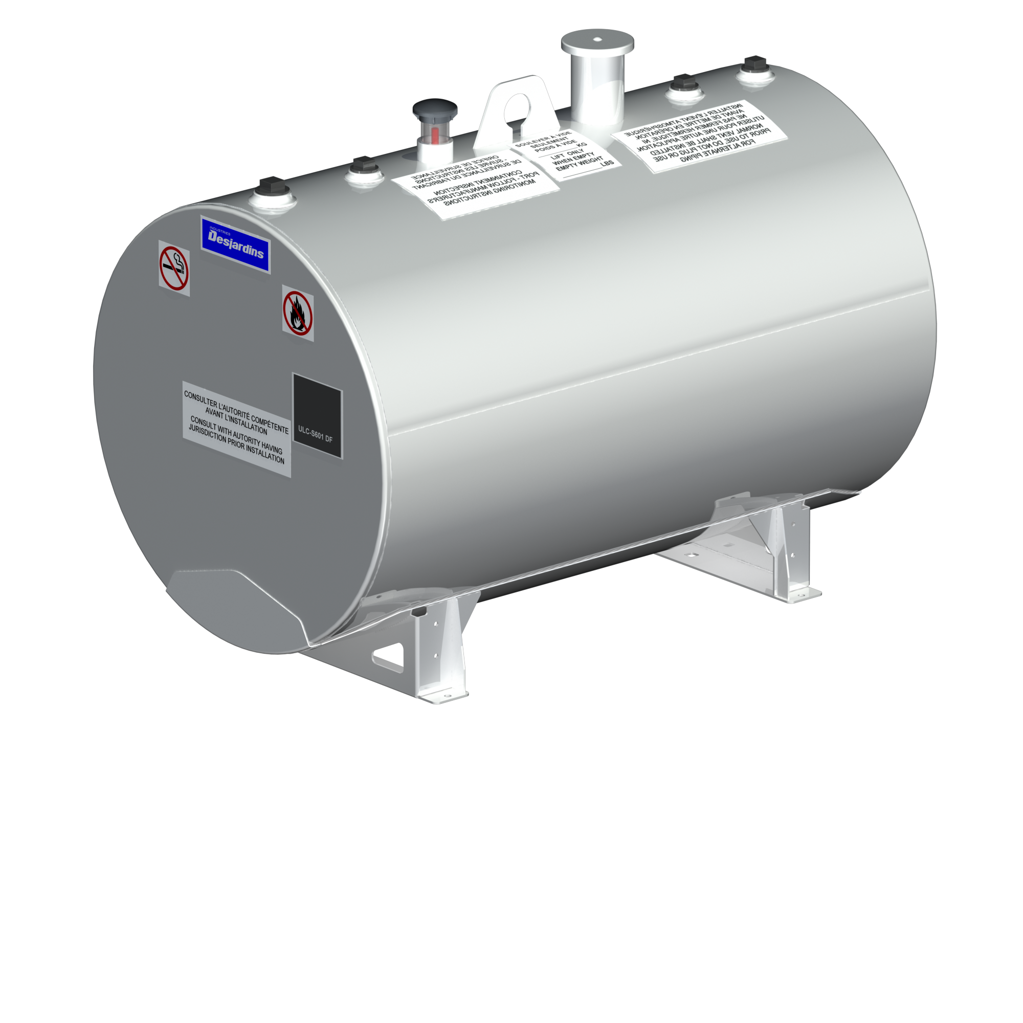 Réservoirs hors-sol utilité en acier pour liquides inflammables et combustibles